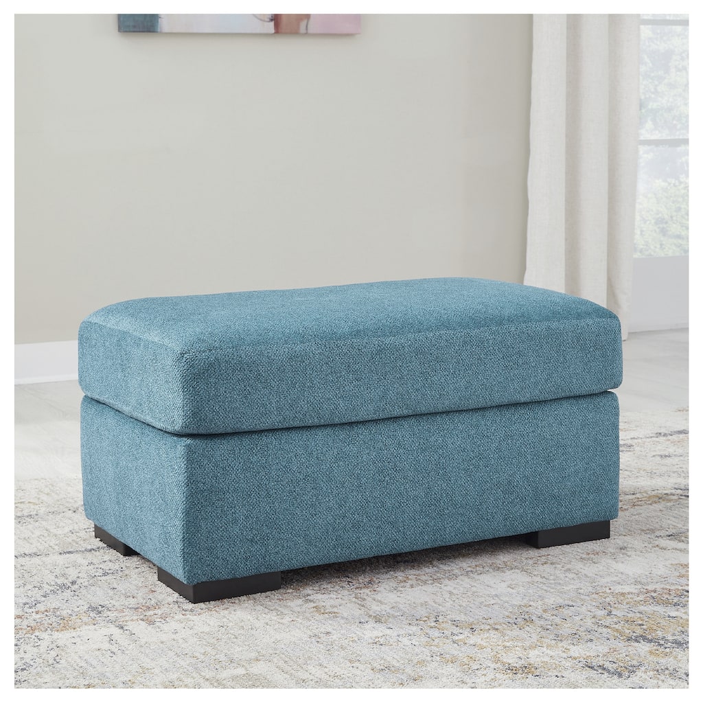Signature Design by Ashley Keerwick Blue/Green Ottoman