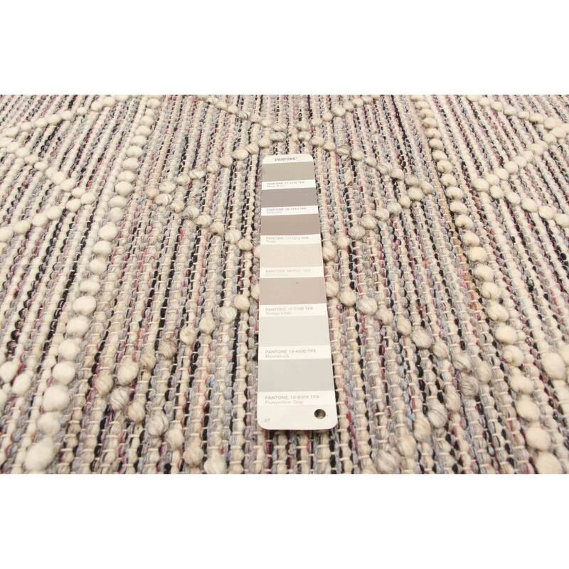 ECARPETGALLERY Braid weave Sienna Khaki Wool Rug - 4'11 x 8'0