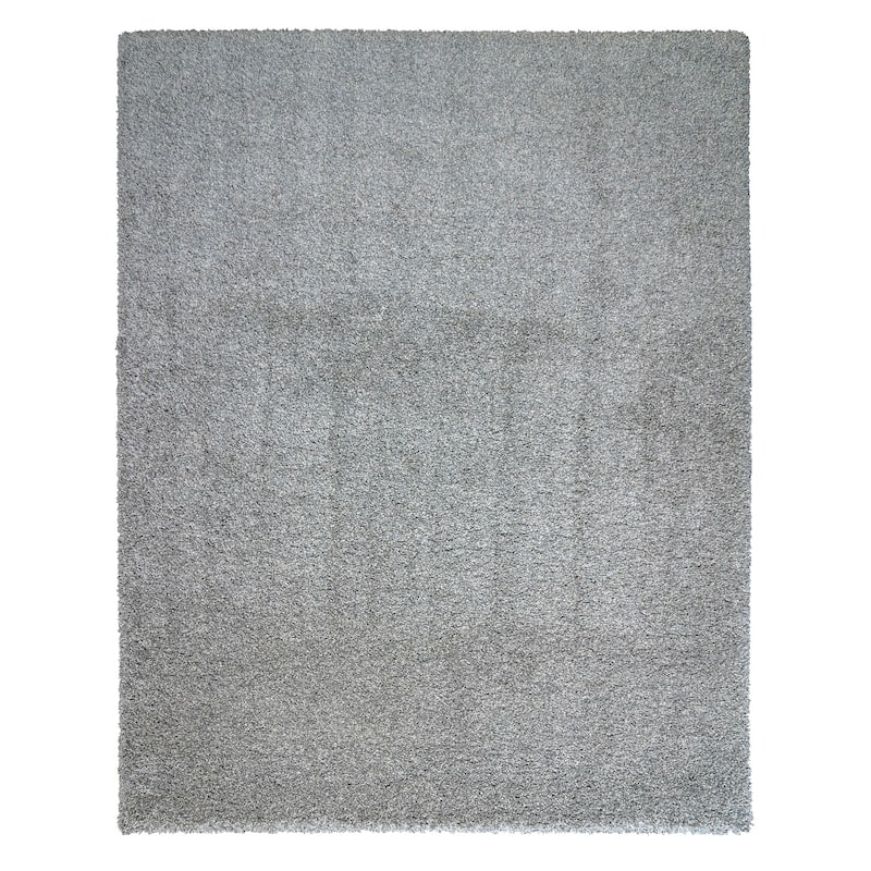 Gertmenian Ultimate Shag Solid Smoke Grey Plush Shag Area Rug