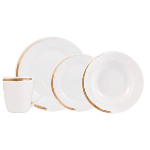 Dinnerset 16PC Round Rim Venice - 10'5" x 0'5"