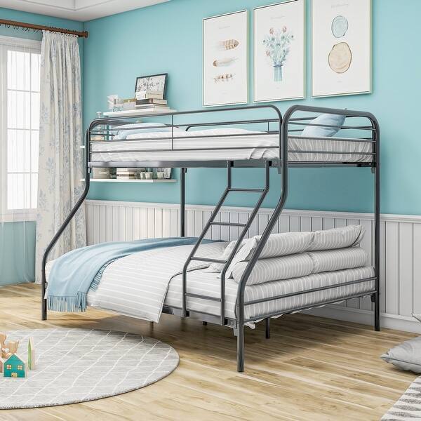 slide 2 of 17, Elegant Twin over Twin Bunk Bed Black