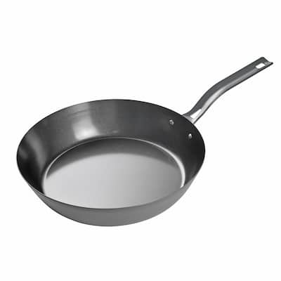 Commercial Chef 12 inch Carbon Steel Skillet, Non Stick Frying Pan with Ceramic Coating