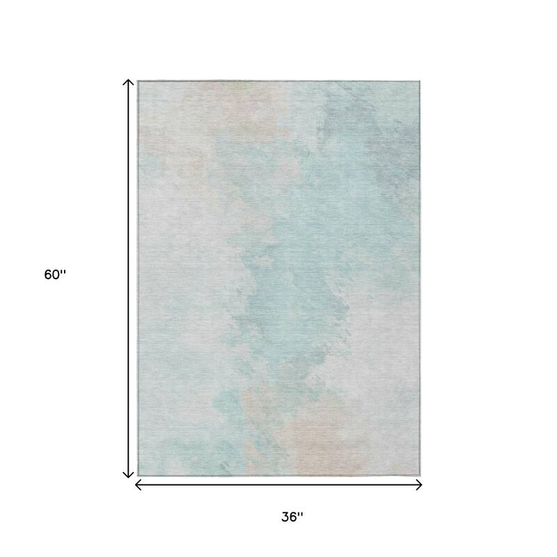 HomeRoots Abstract Transitional Rectangle Outdoor Rug