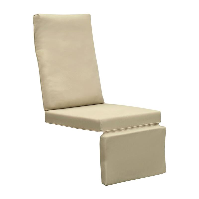 3' Thickness Replacement Waterproof Cushion,Lounge Chair Cushion - Khaki