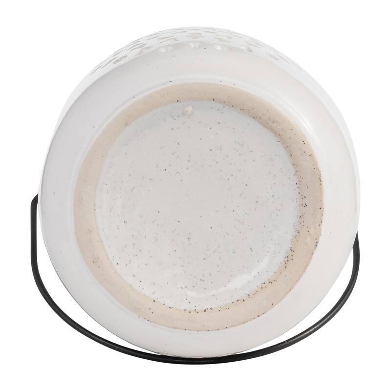 Sagebrook Home Artisan Lantern, Elegant Ceramic Design, Home Accent
