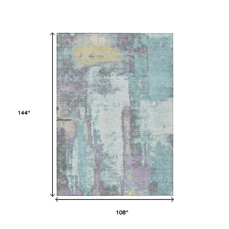 HomeRoots Abstract Transitional Rectangle Outdoor Rug