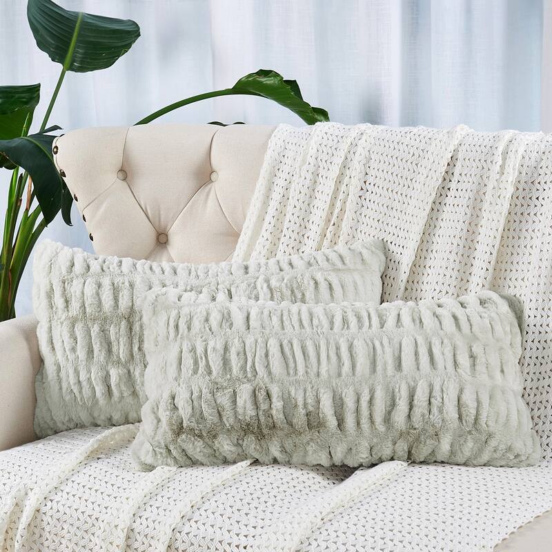 Serenta Shar Pei FauxFur 2 Piece Pillow Shell Set, NO INSERT