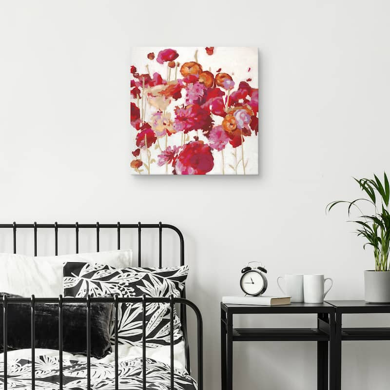 Red Floral Dream I by Randy Hibberd Canvas Art Print