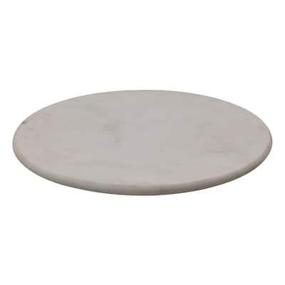Marble Lazy Susan, White
