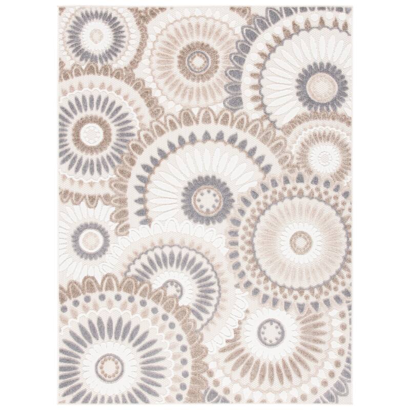 SAFAVIEH Cabana Mrinal Indoor/ Outdoor Waterproof Patio Floral Rug