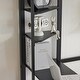 preview thumbnail 14 of 13, Twin Size Metal Loft Bed with Desk and Storage Shelves