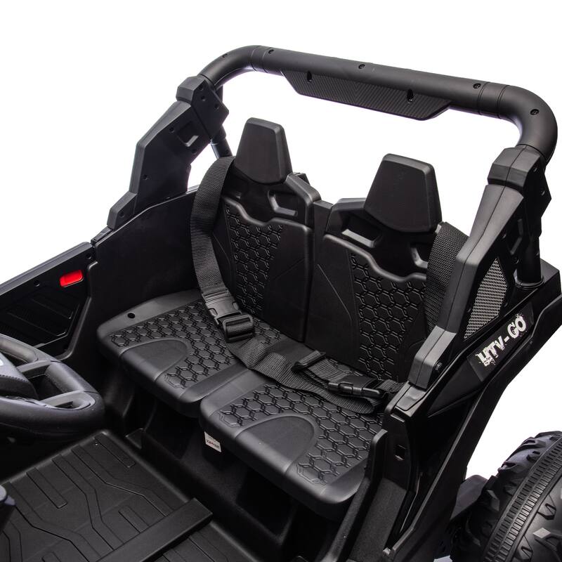 24V 2-Seater Kids Ride On UTV W/Parents Remote Control,4-Wheel Suspension,Slow Start,Large wheel,Anti-collision bar,LED