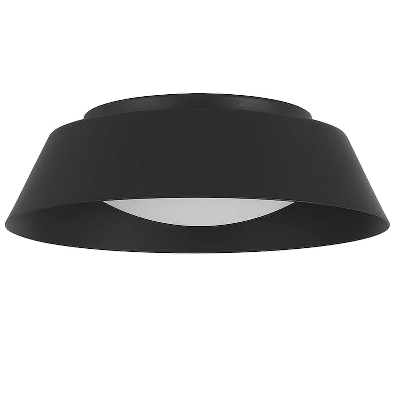 11 Inch LED Flush Mount Light Etched Glass Shade 35W 1350 Lumens