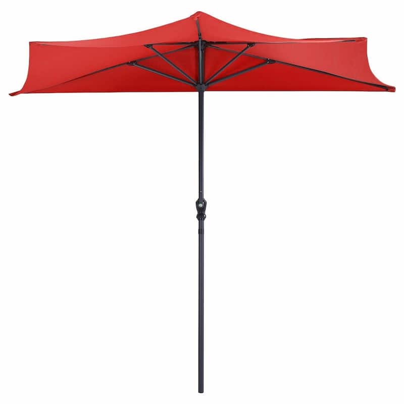 9' Half Round Patio Umbrella Sunshade