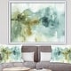 preview thumbnail 9 of 10, Designart 'Abstract Watercolor Green House' Modern & Contemporary Framed Art Print