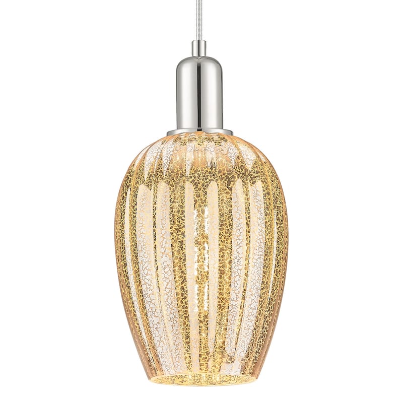 Innovations Lighting 716-1P-G457-6ME Preston 6" Wide Cord Hung Mini - Polished Nickel