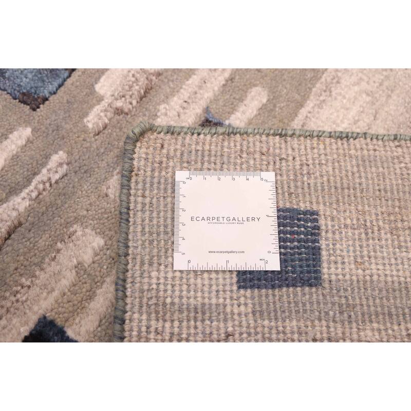 ECARPETGALLERY Hand-knotted Legacy Grey Silk, Wool Rug - 5'8 x 7'10