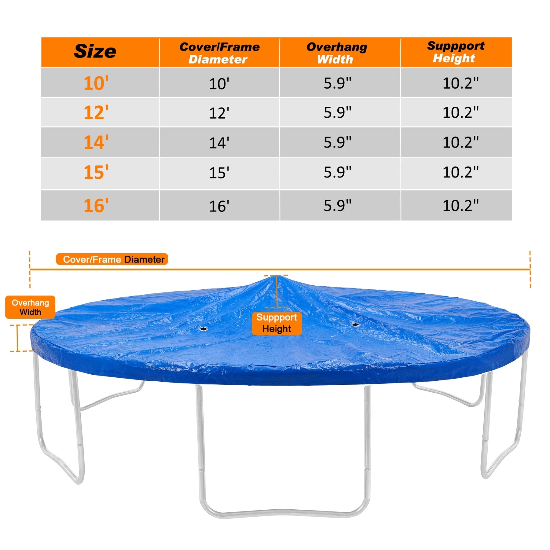 Waterproof trampoline cover on sale