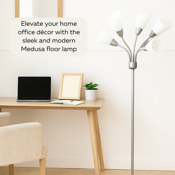 Medusa 5 Light Floor Lamp Standing Lamp with Adjustable Acrylic