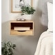 preview thumbnail 6 of 44, Kate and Laurel Hutton Floating Wall Shelf with Drawer - 12.5x10x7