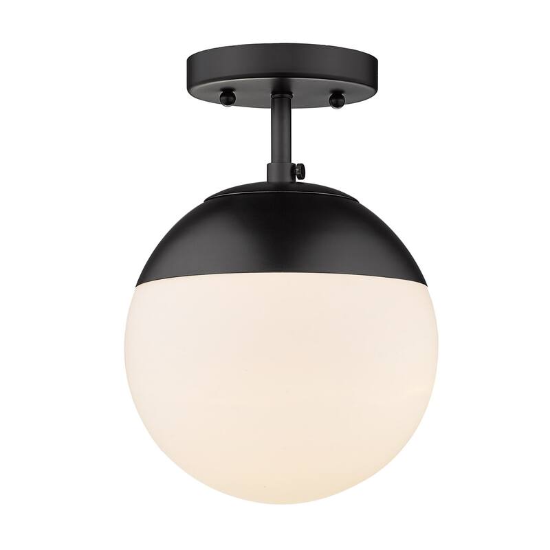 Dixon Mid-Century Modern Semi-Flush Orb