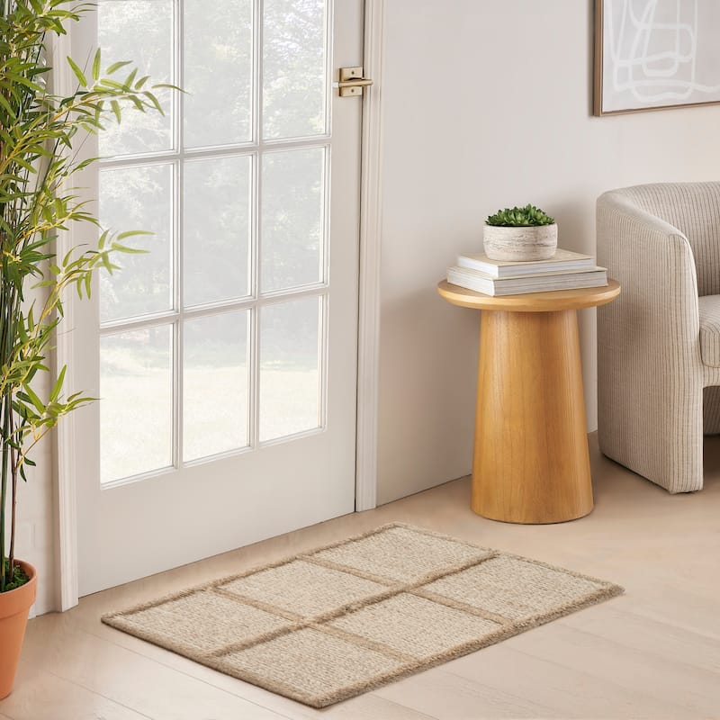 DKNY Pure Framework Indoor only Geometric Area Rug - Camel - 2' x 3'