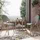 preview thumbnail 14 of 95, Furniture of America Irene French Chevron Wicker Patio Dining Chairs