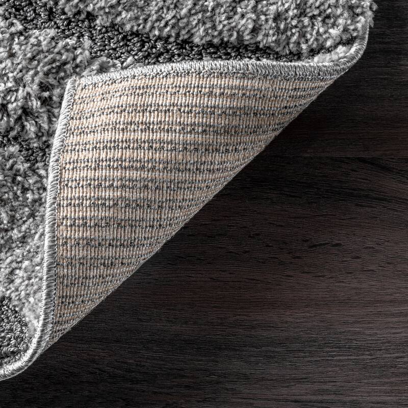 Brooklyn Rug Co Krista Contemporary Swirls Shag Area Rug