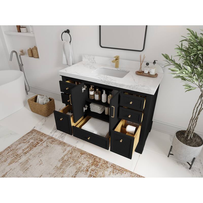 Willow Collections 48 in. W x 22 in. D Alys Single Sink Bathroom Vanity with Countertop