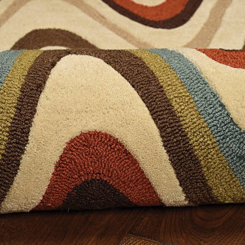 Hand Tufted Trio Miso Area Rug