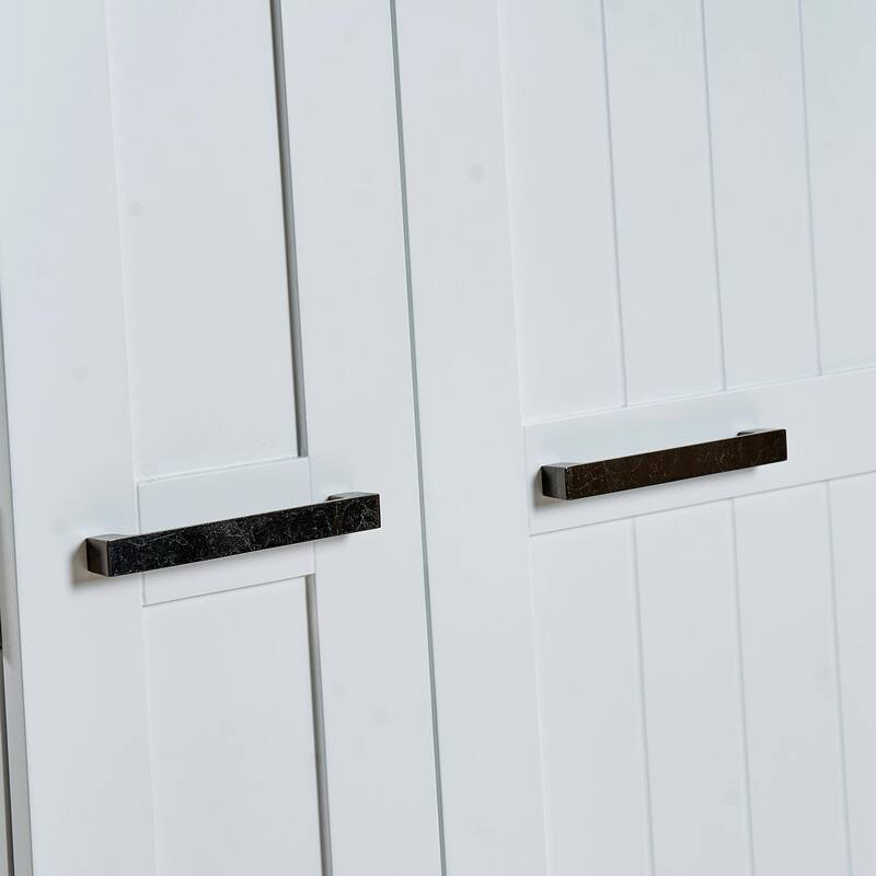 Freestanding Kitchen Pantry Storage Cabinet with Doors & Adjustable Shelves