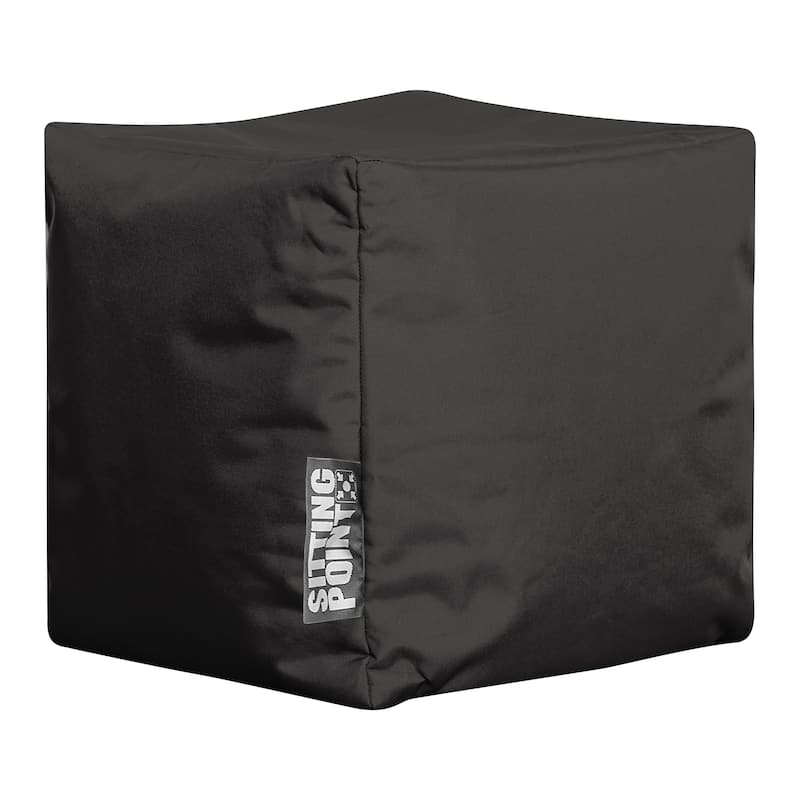 Sitting Point Oxford Fabric Cube Brava Pouf
