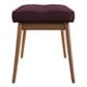 preview thumbnail 25 of 25, Sasha Oak Angled Leg Linen Dining Bench iNSPIRE Q Modern