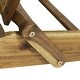 preview thumbnail 8 of 8, Rustic Design Foldable Outdoor Acacia Wood Adirondack Chair