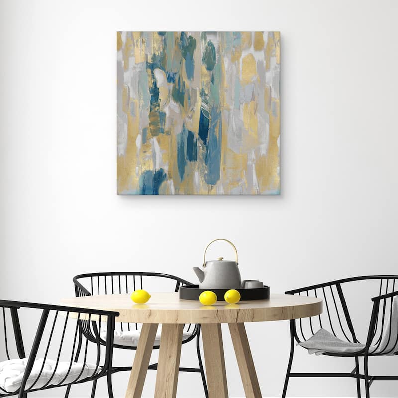 Reveal Teal I by Jennifer Martin Canvas Art Print