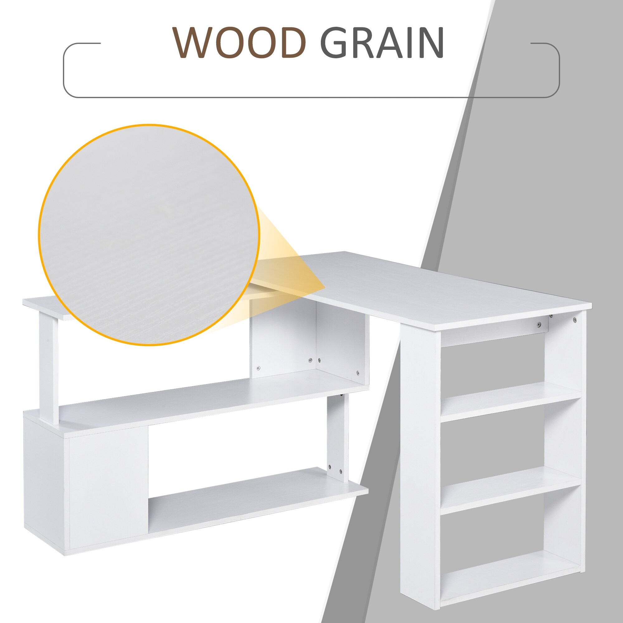 Homcom 360 desk cheap