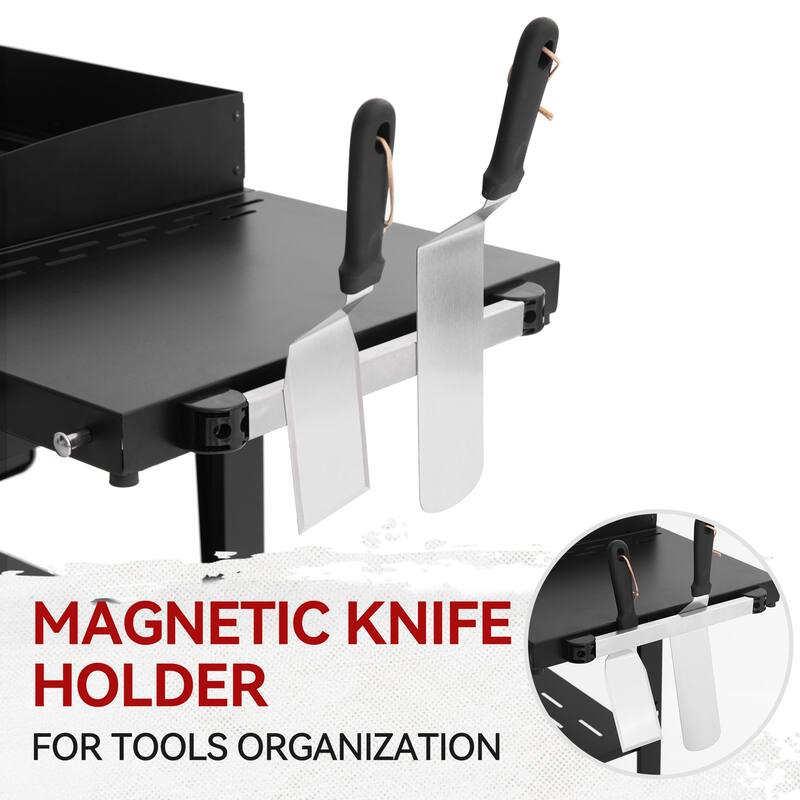 Royal Gourmet 4-Burner Gas Grill and Griddle Combo Black