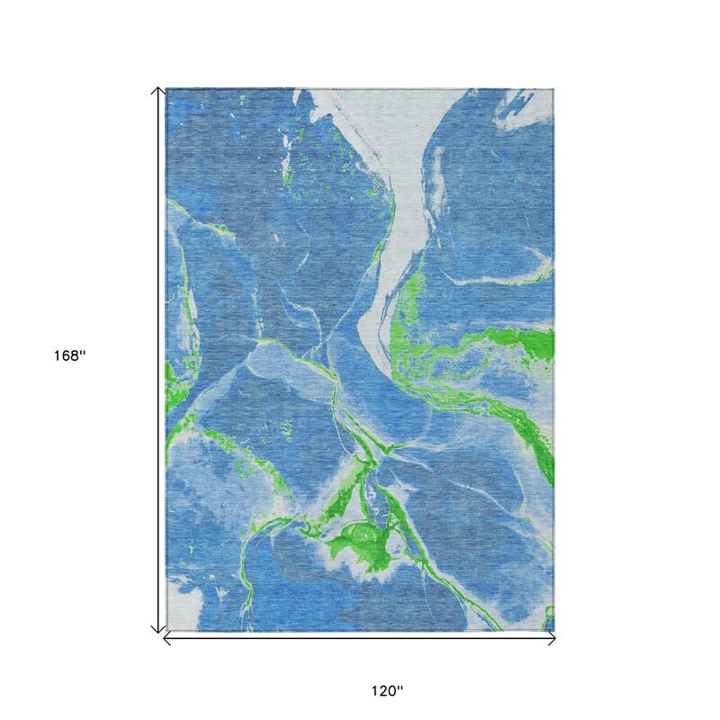 HomeRoots Abstract Transitional Rectangle Outdoor Rug
