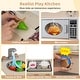 preview thumbnail 9 of 8, Gymax Wooden Play Kitchen for Kids Cooking Toy Playset w/ Microwave