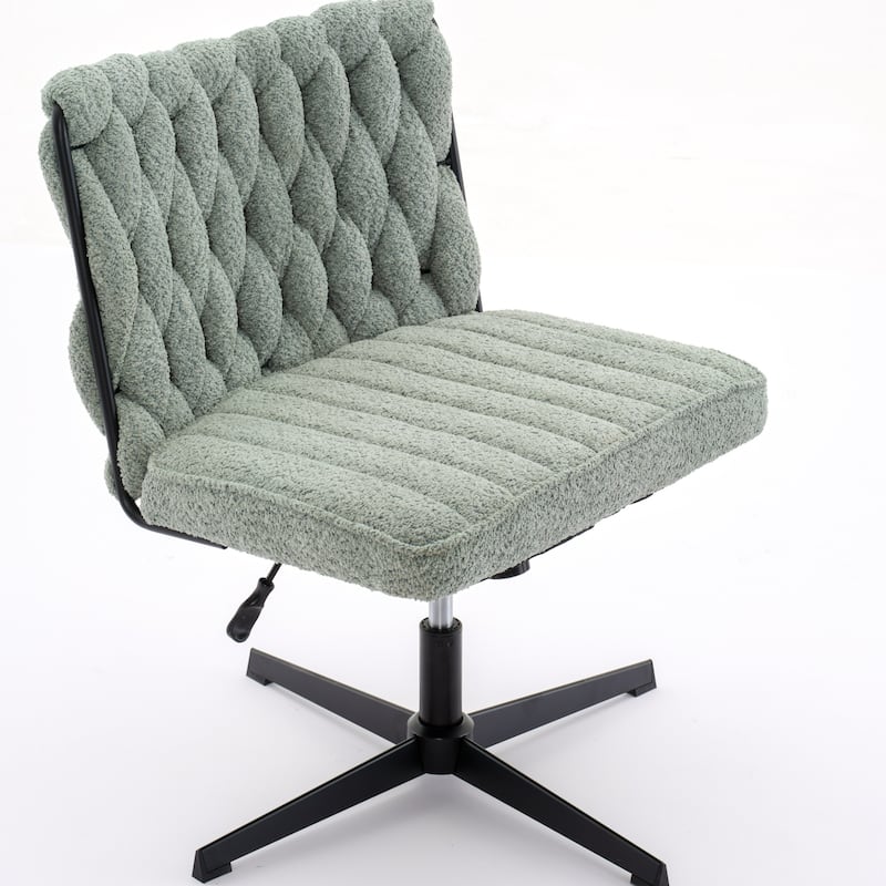 Armless Office Desk Chair No Wheels