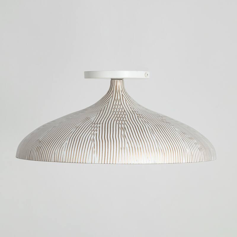 Maxim 10910 Fleur 16" Wide Semi-Flush Ceiling Fixture with Hand-Spun