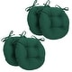 preview thumbnail 2 of 20, 16-inch Round Indoor Twill Chair Cushions (Set of 2 or 4) - 16 x 16