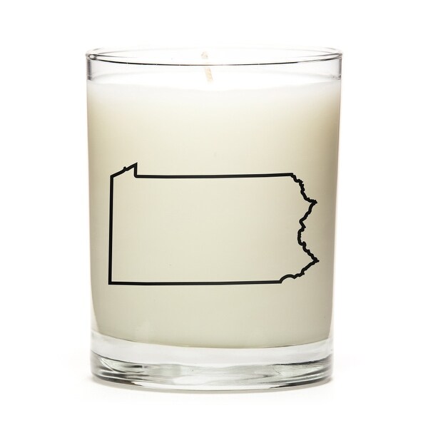 Custom Gift - Map Outline of Pensylvania U.S State, Fine Bourbon