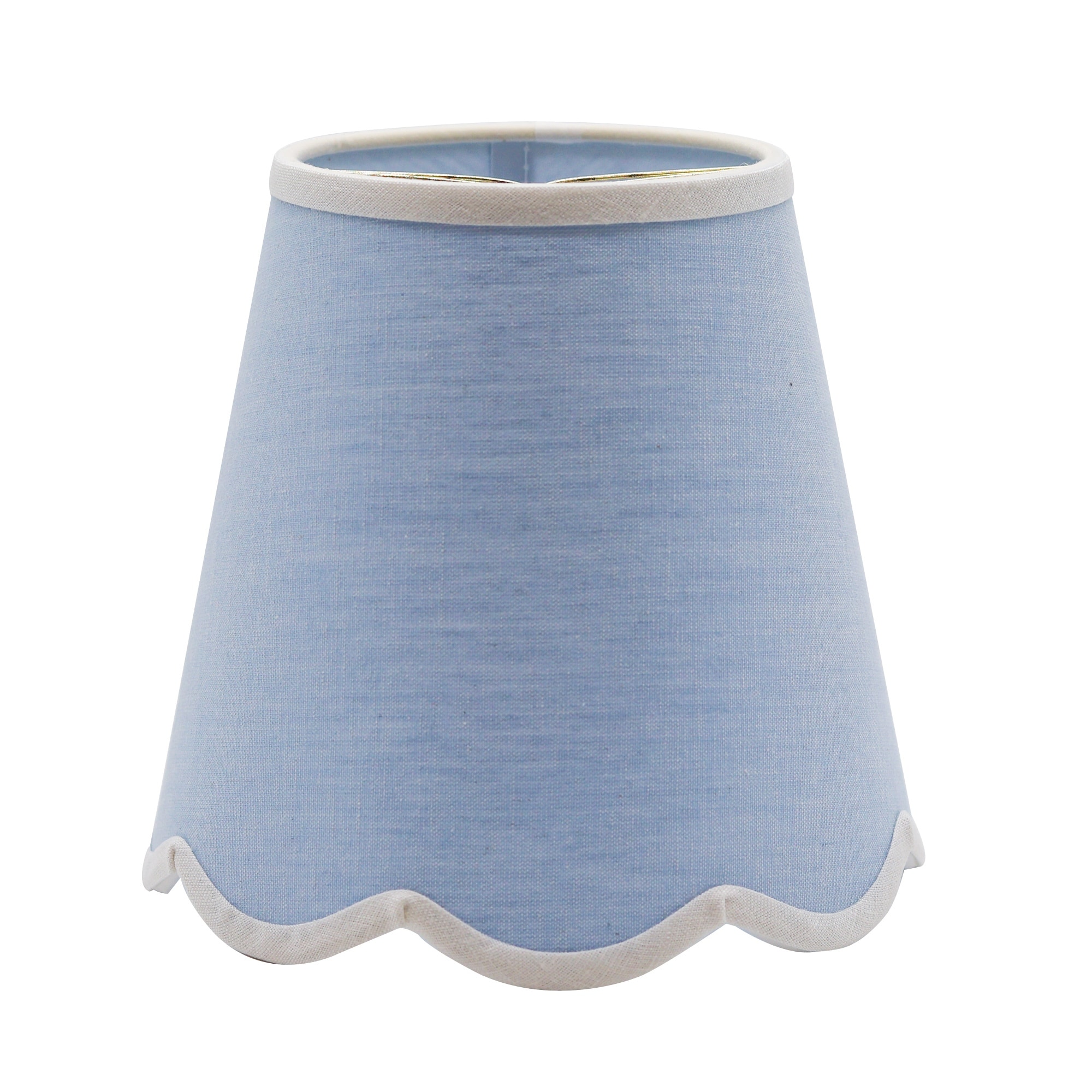 Lake Shore Studios Scallop Linen Sconce Lamphade - 5" x 8" x 7.5"
