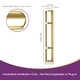 preview thumbnail 7 of 16, 26" Modern Black/Gold LED Wall Sconce - 11W 3000K Warm Light, Linear Fixture for Bedroom & Hallway