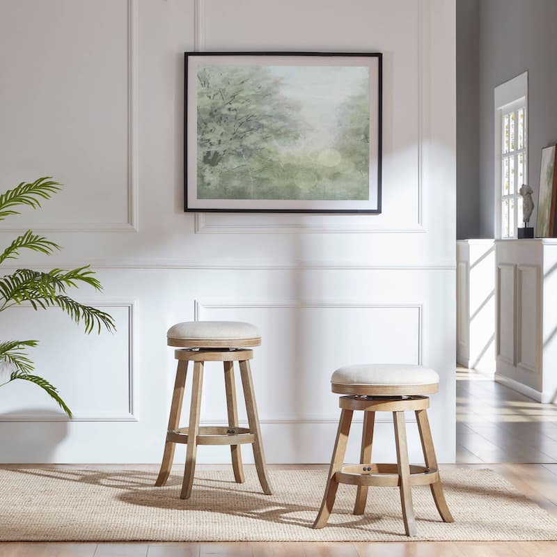 Fenton Swivel Backless Stool