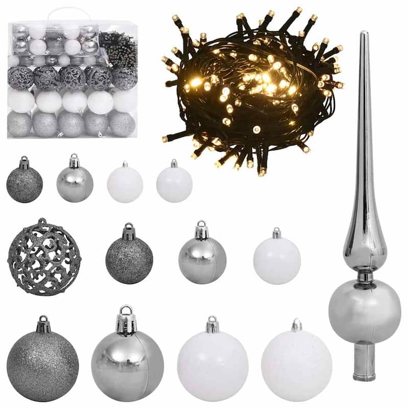 vidaXL Christmas Tree with Decorative String Lights