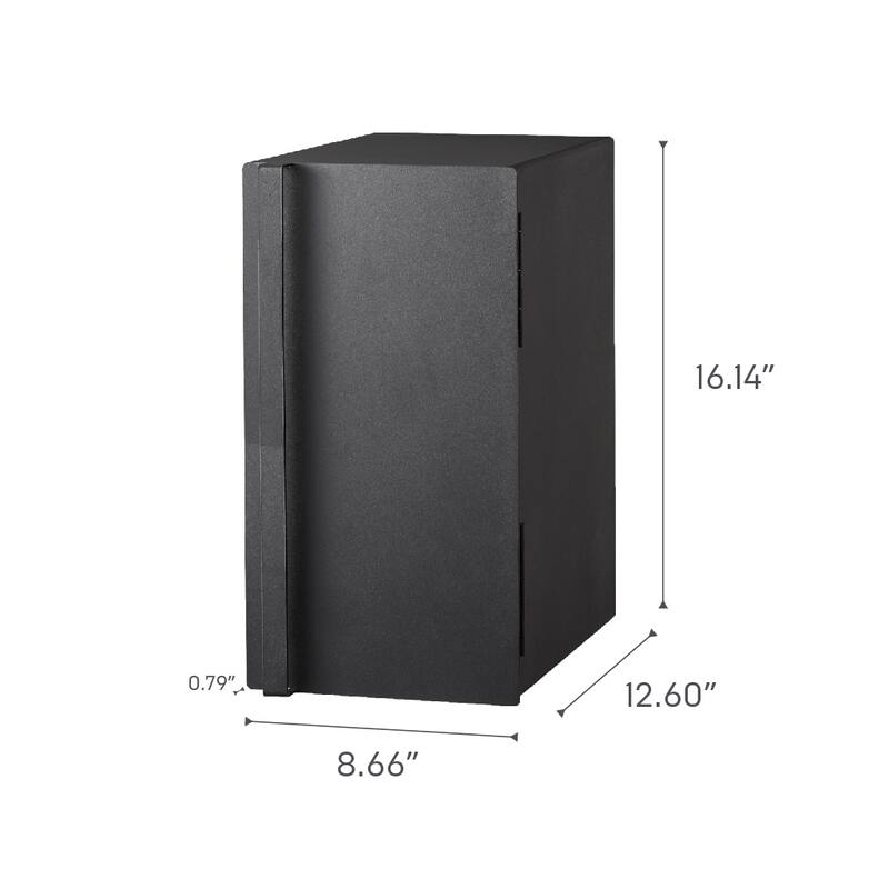 Yamazaki Home Bread Box - Two Styles, Steel, Vertical, Holds 4.4 lbs - L 13.6 x W 8.7 x H 16.1 inches