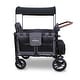 preview thumbnail 2 of 8, W4 Luxe Premium Push Quad Stroller-Charcoal Gray