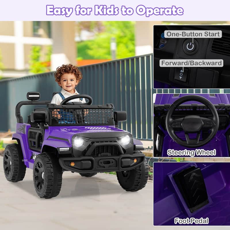 Costway 12V Kids Ride on Truck Car Battery Powered Electric Vehicle - See Details